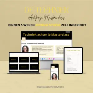 Cursus Techniek Achter je Masterclass